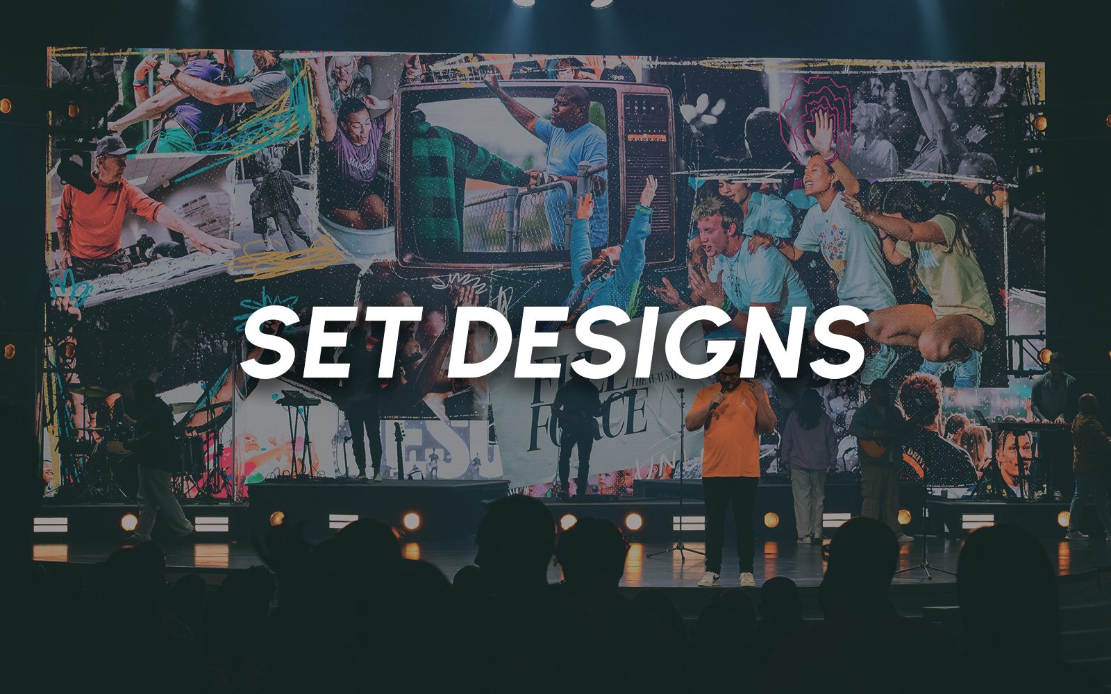 Set designs — physical environment and stage design work