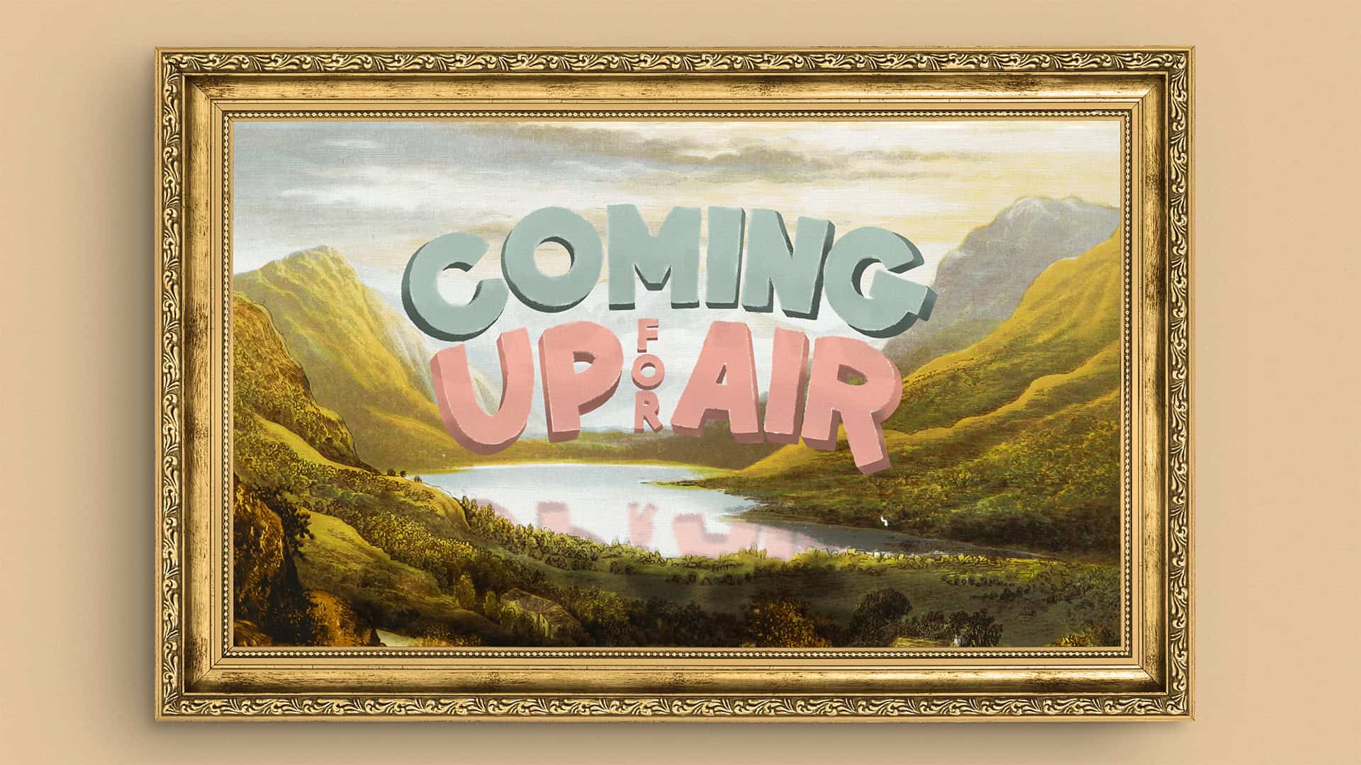 Sermon Series Art Direction - cioming up for air