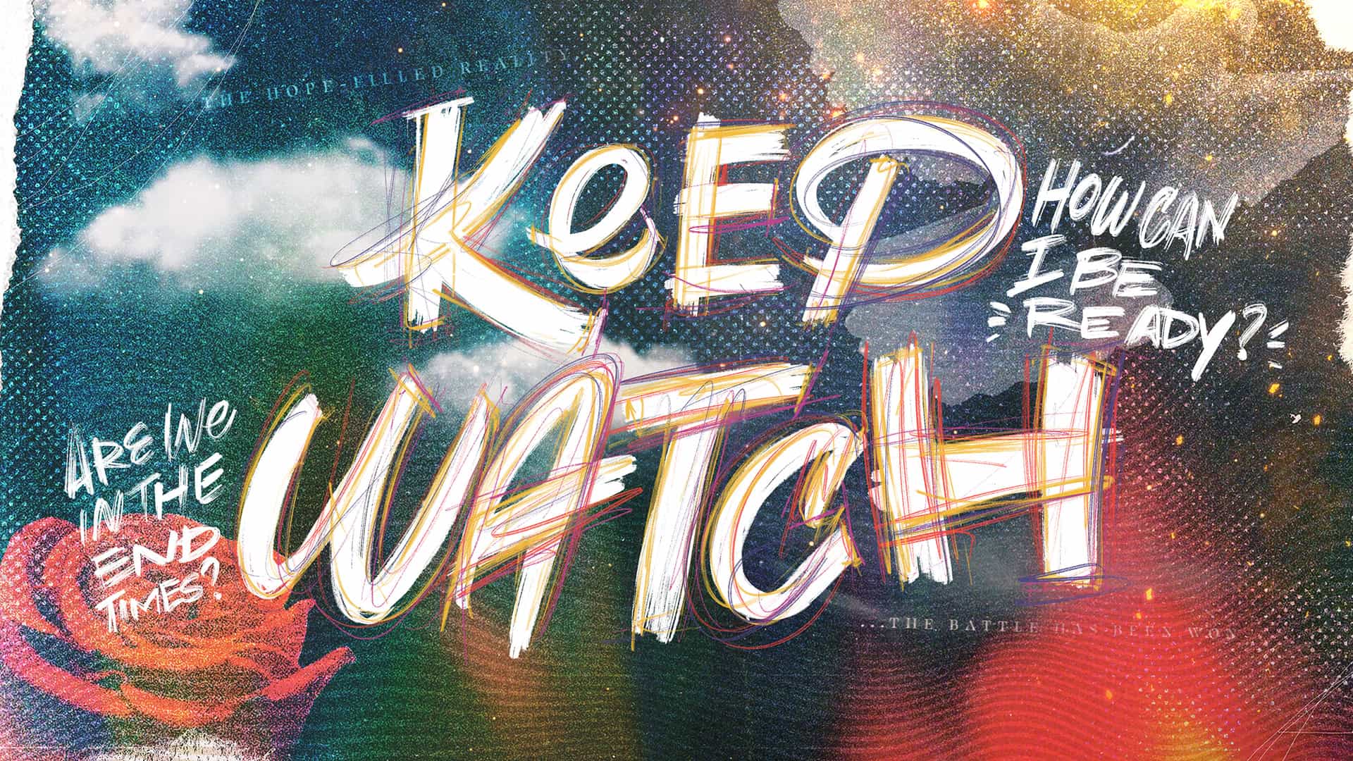 Sermon Series Art Direction - keep watch