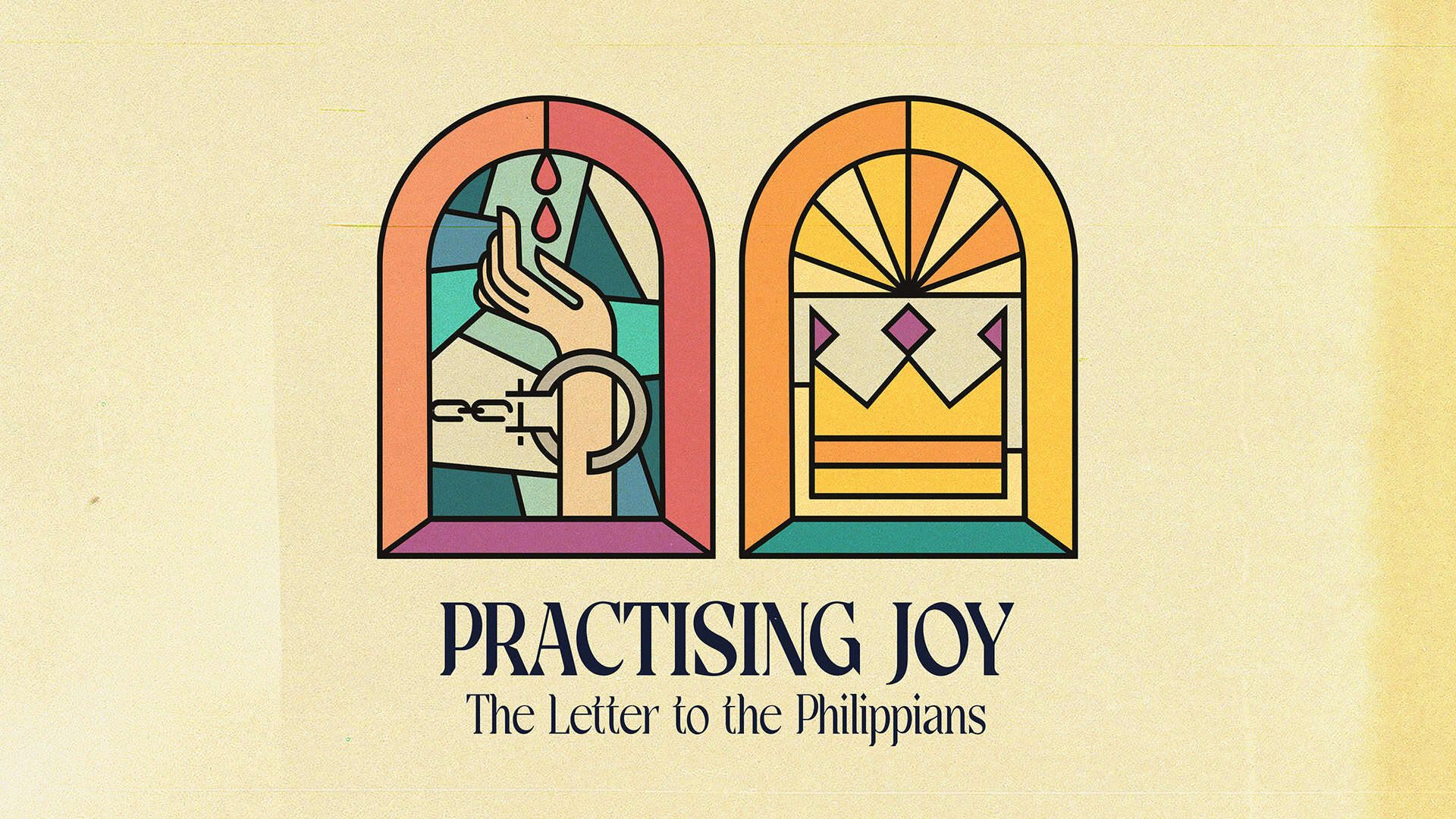 Sermon Series Art Direction - practicing joy