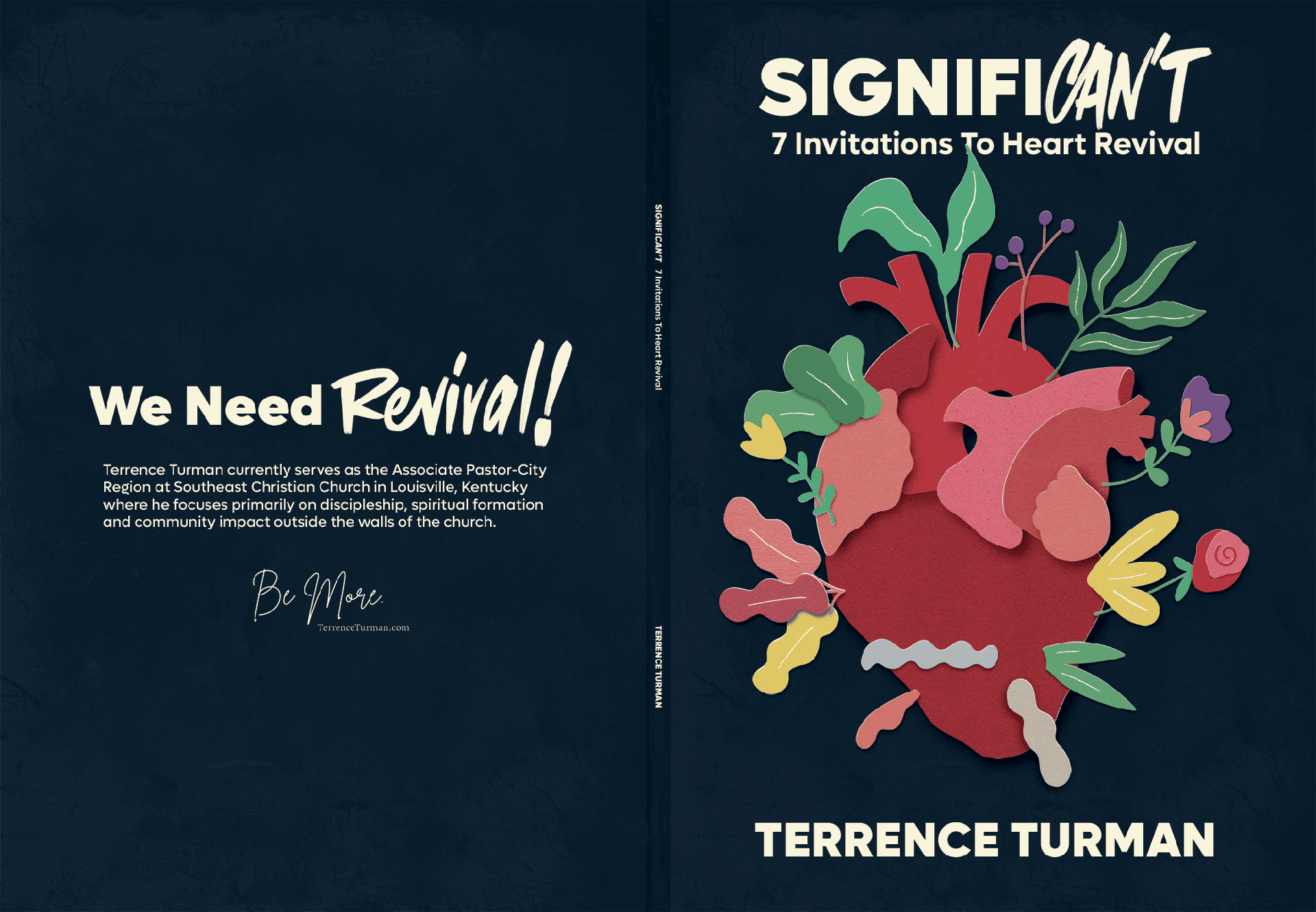 Significan't Book Design - terrence book front back