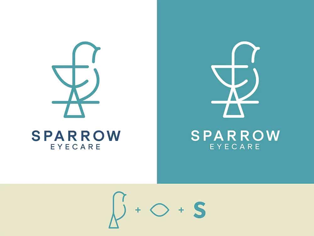 Sparrow Eyecare Brand Identity - sparrowbreak